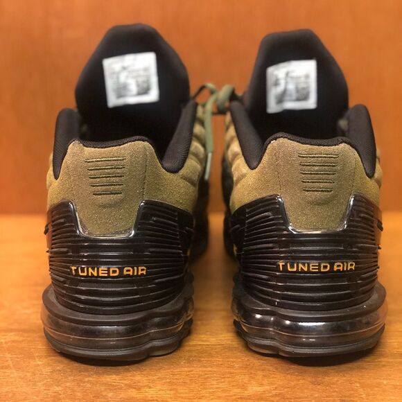 Limited Edition Men’s Nike Air Max Plus 3 TN Olive + Orange Sneakers size 12 - Picture 6 of 9